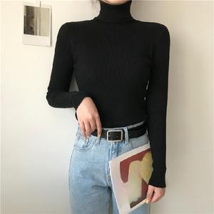 Pullover Invernale a Maglia da <span class=keywords><strong>Donna</strong></span>, Maglione a Maniche Lunghe con Collo Alto, Maglioncino <span class=keywords><strong>Basic</strong></span> - Product Image 3