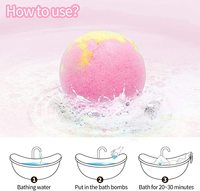 Vente en gros de bombes de bain aux huiles essentielles naturelles, boîte de luxe, parfum personnalisé, véganes, nettoyantes, boules effervescentes pour le bain, emballage de bombes de bain