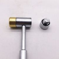 No.62005-2 5OZ Anti-Explosion Double Face Acier/Laiton Marteau avec Poignée en Acier de Moletage pour Machiniste DIY Grade OEM Personnalisable