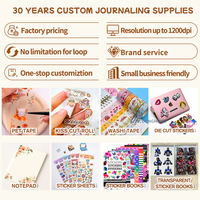 Rouleaux de ruban adhésif PET 3D irisé pour le journaling, autocollants en ruban adhésif PET transparent pré-découpés personnalisés et fantastiques