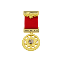 Medalla de recuerdo personalizada de diseño de alta calidad, logotipo de Metal personalizado gratis, letra 3D Crown Lord Award, Medalla