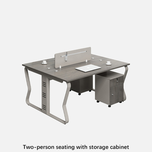 Ce chứng nhận sinh thái thân thiện Hiện Đại Văn phòng bàn bền bốn-người phân vùng lưu trữ tủ máy tính thương mại Bàn - Product Image 4