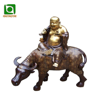 Statua in bronzo fuso di <span class=keywords><strong>Buddha</strong></span> a cavallo di un buco - Product Image 1