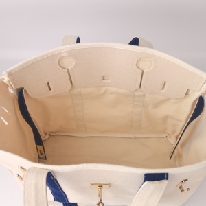 Nouveau sac à main en toile naturelle, grand sac fourre-tout rose contrastant, pour femmes, filles, enseignantes, sac de shopping quotidien, sac de travail, sac fourre-tout de luxe - Product Image 6