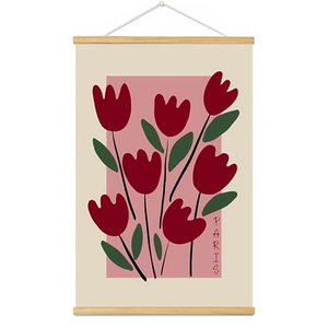 Cadre magnétique pour affiches en bois de noyer, chêne, teck, pour décoration murale, taille personnalisée, logo OEM - Product Image 1