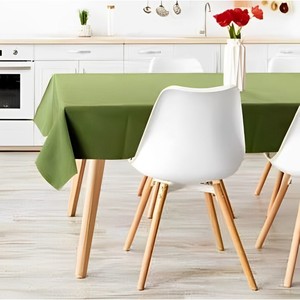 MANTO DE MESA DE ALGODÓN VERDE SÓLIDO CHOU LINE - 140X185 CM - Product Image 1