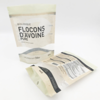 Sachet refermable à fermeture éclair de qualité alimentaire, imprimé sur mesure, pour emballage de snacks, café et bonbons