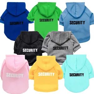 Fashion Custom Wasbare Security Puppy Kat Uitloper Huisdier Outfits Kleding Hooded Sweatshirts Hond Hoodie