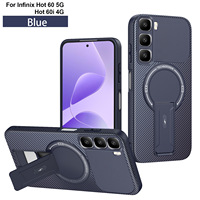 Pour Infinix Hot 60i 5G, Coque de téléphone magnétique avec coins renforcés et béquille intégrée, antichoc, pour Spark 20Pro