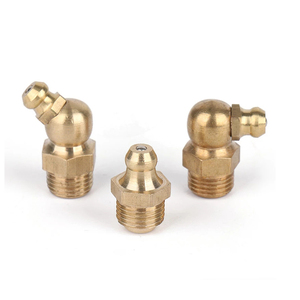 Brass mỡ núm vú 45 độ khuỷu tay mỡ vòi phun dầu thủy lực bơ vòi phun cho mỡ súng - Product Image 3