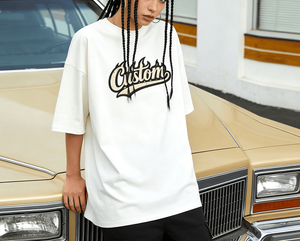 Camiseta vintage con logo personalizado, estilo desgastado, 100% algodón, corte regular, para hombre - Product Image 2