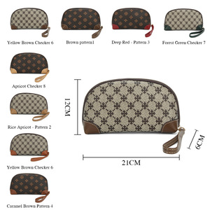 กระเป๋าใส่เหรียญผู้หญิง Baellerry ขนาด 21x12 ซม. กระเป๋าคลัทช์แบบซิป ลายพิมพ์เรขาคณิตทันสมัย พกพาสะดวก ใช้ได้ทุกวัน - Product Image 1