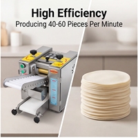 Machine automatique professionnelle pour la fabrication de peaux de raviolis faits main, en acier inoxydable de qualité alimentaire, pour restaurants, moteur 40