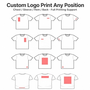 เสื้อยืดโอเวอร์ไซส์ผู้ชายสั่งทำพิเศษ 260gsm ผ้าฝ้าย 100% ไซส์ใหญ่พิเศษ ทรงหลวม พิมพ์ลายนูน ขายส่ง - Product Image 5