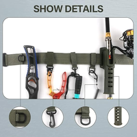 Ceinture de pêche réglable avec porte-canne à dégagement rapide pour la pêche à la mouche, au surf, en kayak et au lancer