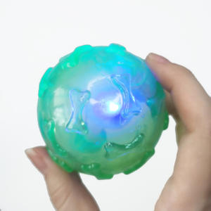 Sıcak satmak Led ışık Pet oyuncaklar TPR oyuncaklar Pet Squeak <span class=keywords><strong>Light</strong></span> <span class=keywords><strong>Up</strong></span> köpek topu oyuncaklar köpekler için yavru - Product Image 2