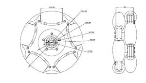 ล้อออมนิไดเรคชันแนลขนาด <span class=keywords><strong>10</strong></span> นิ้ว รุ่น 14147 สำหรับรถเข็น - Product Image 5