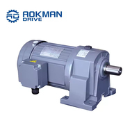 Moteur à engrenages hélicoïdaux AOKMAN série G 380V de qualité industrielle, à montage sur pied, à induction AC, en alliage d'aluminium, pour entraînement de convoyeur (ODM)