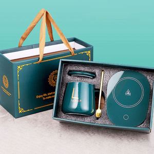 Factory Price Ceramics Cup Heating Pad Temperature Control Smart Coffee <b>Mug</b> Cup Warmer With Gift <b>Box</b> Custom Logo <b>Mug</b> - Product Image 2