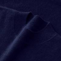 Pull en cachemire et laine à col montant pour homme, personnalisé avec logo OEM, doux et chaud, tricoté, décontracté, automne-hiver