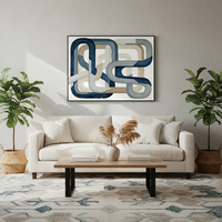 Impressions d'art abstrait sur toile, faites à la main, pour la décoration de salons et d'hôtels, vente en gros personnalisée