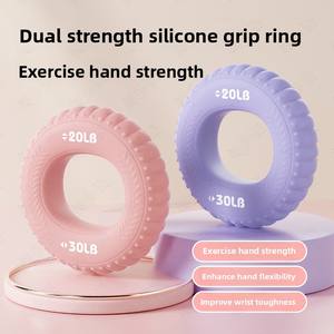 Cincin pegangan tangan latihan rehabilitasi silikon, perangkat pijat latihan rehabilitasi ganda untuk Olahraga & Hiburan - Product Image 3