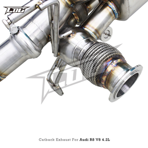 Système d'échappement <span class=keywords><strong>sport</strong></span> à soupapes automatiques pour <span class=keywords><strong>Audi</strong></span> R8 V8 4.2L 2007-2013, son amélioré du type X-pipe actif, haute performance, section arrière de l'essieu - Product Image 2