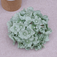 Grosir DIY Dekorasi bunga sutra buatan Hydrangea kepala bunga untuk kerajinan