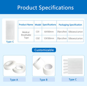 Transparante huidwondhechtingsmiddel Steri-<span class=keywords><strong>Strip</strong></span> tape hechtingen verbanden verband CE-gecertificeerd medisch EO-desinfectie - Product Image 3