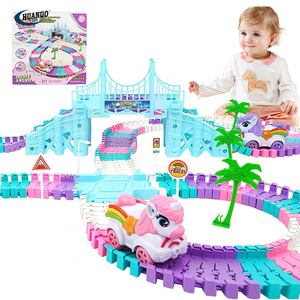 Set <span class=keywords><strong>de</strong></span> Pistas <span class=keywords><strong>de</strong></span> Carreras <span class=keywords><strong>de</strong></span> Unicornios <span class=keywords><strong>de</strong></span> 241 Piezas, Juguetes <span class=keywords><strong>de</strong></span> Pistas <span class=keywords><strong>de</strong></span> Monstruos, <span class=keywords><strong>Pista</strong></span> <span class=keywords><strong>de</strong></span> Carreras Flexible para Niños - Product Image 1