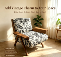 Fauteuil de loisirs moderne en bois massif avec coussin en éponge, chaise écologique pour salon et hôtel
