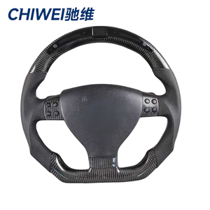 Adecuado para Volkswagen R36 <span class=keywords><strong>GTI</strong></span> <span class=keywords><strong>Golf</strong></span> <span class=keywords><strong>5</strong></span> MK5Passat B6 <span class=keywords><strong>Volante</strong></span> con luces LED de diodo emisor de luz de carbono forjado - Product Image 3