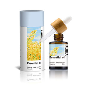 Frasco cuentagotas de vidrio transparente esmerilado verde azul ámbar de 30ml con tapa de bambú para ojos/aceite esencial de <span class=keywords><strong>oliva</strong></span> - Product Image 6