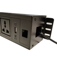 Hub d'alimentation intelligent à montage en surface pour bureau, prise multimédia de table pour laboratoire, salle de formation, bibliothèque, poste informatique