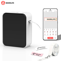 Imprimante à transfert thermique portable P15 Mini imprimante d'autocollants sans fil pour un usage domestique prend en charge les codes-barres d'étiquettes Max 15mm
