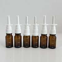 Vente en gros United Mebong NS056 Flacon pulvérisateur nasal en verre de 10 ml, anti-fuite, avec impression sérigraphique pour usage intraveineux