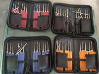 Cartes et 3 serrures transparentes, ensemble de formation pour serruriers de 17 pièces, outils de crochetage de serrures, extracteur, crochets de serrurier