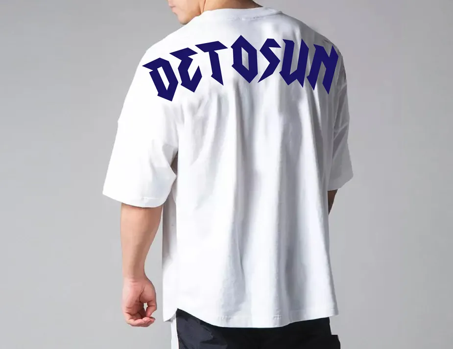 하이 퀄리티 사용자 정의 로고 220gsm 남자 t 셔츠 체육관 피트니스 특대 드롭 숄더 t 셔츠 무거운 무게 면 티셔츠
