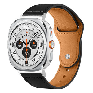 <span class=keywords><strong>Bracelet</strong></span> montre rétro luxe en cuir véritable pour Samsung <span class=keywords><strong>Galaxy</strong></span> <span class=keywords><strong>Watch</strong></span> 7 Ultra <span class=keywords><strong>Bracelet</strong></span> hommes femmes remplacement 47mm - Product Image 5