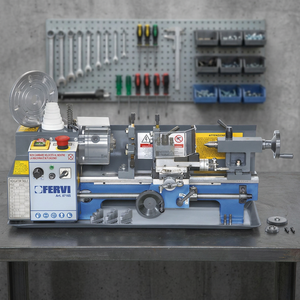 Tour horizontal manuel FERVI TORNIO PARALLELO-0716S robuste, entre-axes 350 mm, diamètre max. 170 mm, moteur 200-2500 tr/min - Product Image 2