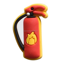 Vente en gros de breloques pour chaussures de pompier cadeaux promotionnels breloques pour chaussures de pompier bouche d'incendie camion sabot breloques pour chaussures