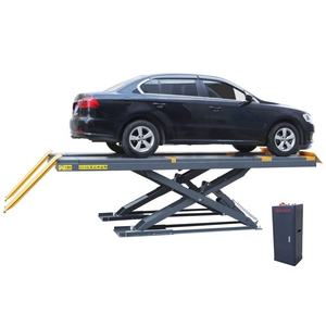 Elevador de coche de tijera de doble nivel ultrafino elevador de coche hidráulico secundario principal con <span class=keywords><strong>CE</strong></span> para alineación de ruedas - Product Image 3
