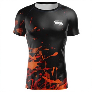 Personnalisez votre propre logo Ensemble d'uniformes sublimés à manches complètes Rash Guard Rash Guard, Rashguard d'uniforme de compression pour hommes - Product Image 1