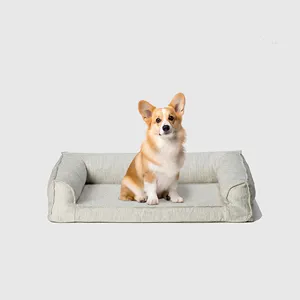 RUGGED PAWS washable luxury memory foam dog couch extra large dog beds orthopedic pet sofa