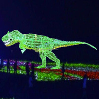 Installation lumineuse extérieure commerciale sur le thème de la faune, art lumineux LED en forme d'alligator pour l'éclairage paysager des fêtes