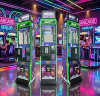 Mini machine à griffes commerciale, thème Galaxie Spatiale, à monnayeur, avec éclairage LED, format compact, jeu d'arcade à prix et cadeaux