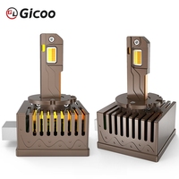 Nuevos Faros LED Gicoo Tricolor 6000K 12V D1s Serie D Canbus para Instalación Universal 20000 Lúmenes