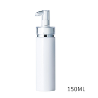 Flacon pompe sans air en verre de luxe noir blanc or rose 5 ml 10 ml 15 ml 30 ml 50 ml 100 ml 150 ml 4 oz acrylique