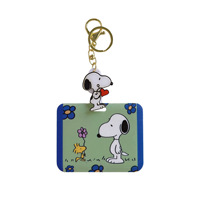 Porte-cartes et porte-clés portable Snoopy, étui de protection pour carte d'étudiant, carte de bus, métro, accessoire de sac