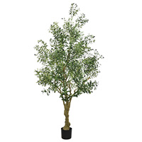 Arbre d'olivier artificiel avec pot pour espaces intérieurs et extérieurs, décoration intérieure et extérieure, plantes artificielles